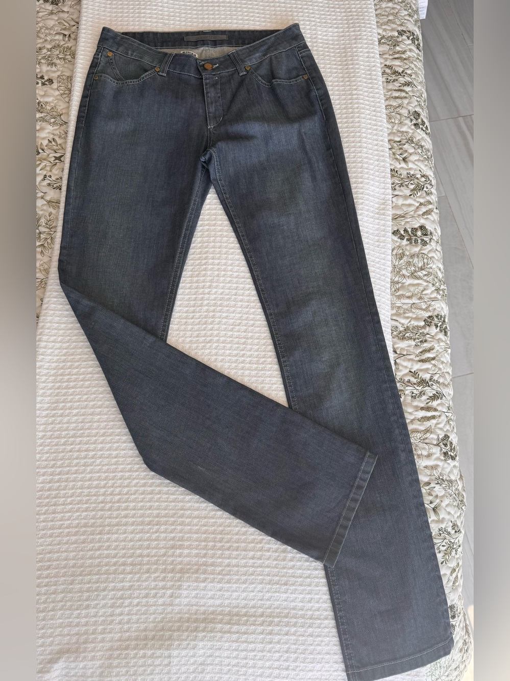SUPERFINE Women's Skinny Jeans in Dark Gray Wash low waist